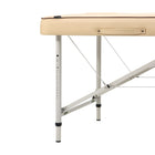 Master Massage 28” Breeze Light Weight Aluminum Portable Massage Table Package, Cream Color