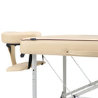 Master Massage 28” Breeze Light Weight Aluminum Portable Massage Table Package, Cream Color