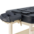 Master Massage 30” AirMaster Full Body Stretching Airwave Stationary Massage Table with Airbags. 3D Lumbar Traction - Neck, Back, Waist, Hip Relaxation & Pain Relief for Professional & Home Use Chiropractic Table (Natual color frame)