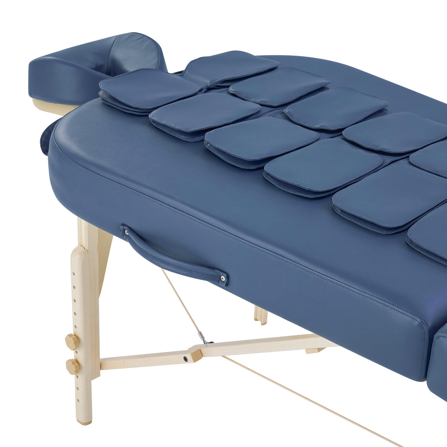 Master Massage 30” Concord Airwave Full Body Stretching Portable Massage Table with Reiki Panel and Airbags. 3D Lumbar Traction - Neck, Back, Waist, Hip Relaxation & Pain Relief for Professional& Home Use Chiropractic Table (Royal Blue)