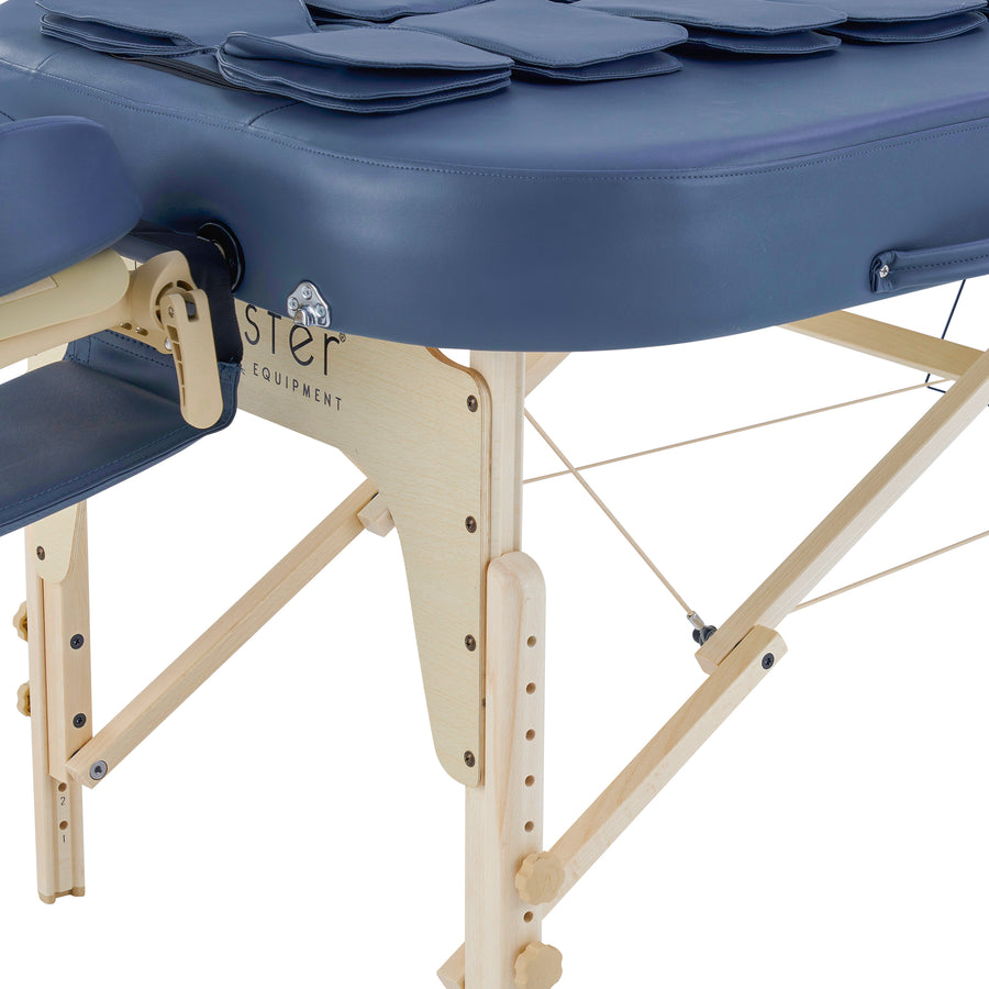 Master Massage 30” Concord Airwave Full Body Stretching Portable Massage Table with Reiki Panel and Airbags. 3D Lumbar Traction - Neck, Back, Waist, Hip Relaxation & Pain Relief for Professional& Home Use Chiropractic Table (Royal Blue)