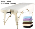 Master Massage Deluxe Massage Table Flannel 3 Piece Sheet Set - 100% Cotton