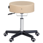 Master Massage Glider Ergonomic Round Swivel Adjustable Rolling Hydraulic Stool Barber Dental Chair for Therapist, Clinic, Tattoo, Spas, Facial, Beauty, Lash, Salons, Home, Studio, Workshop, Office Use.-Black