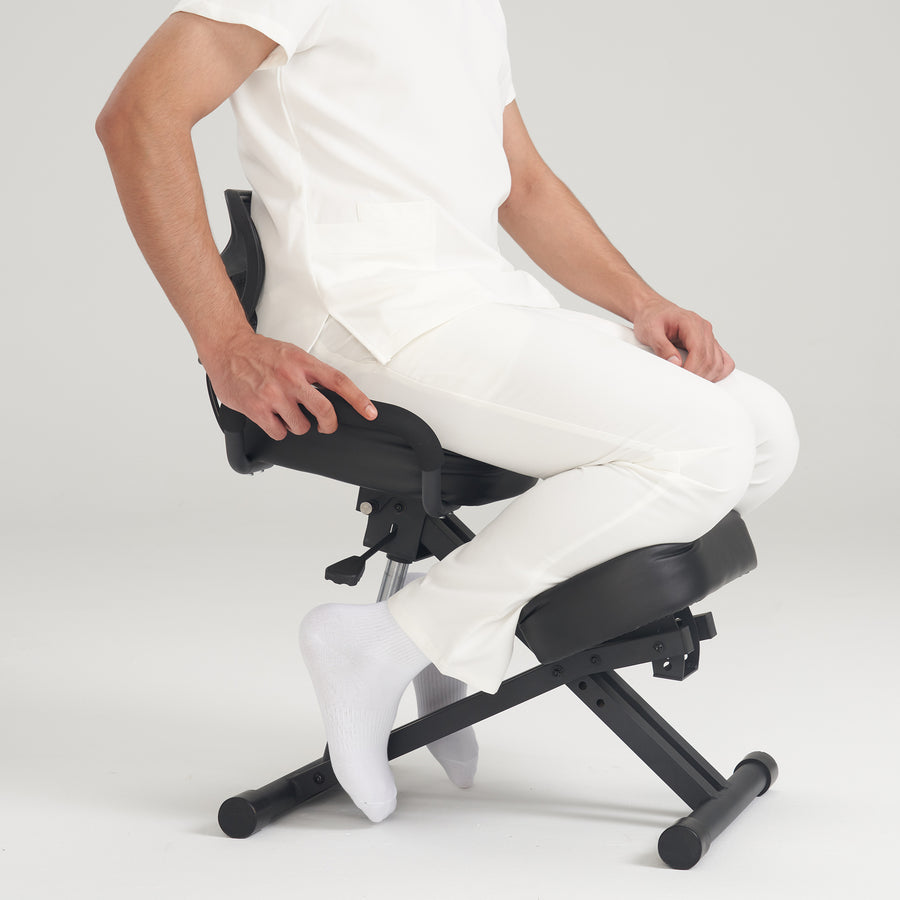Back Support Correct Sitting Posture Ergonomic Chair Posture correction  Attachment Sitting correction for Office Desk Chair Blue