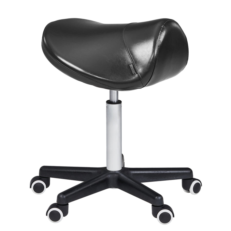 Master Massage Ergonomic Swivel Saddle Stool, Posture Chair with a Durable Pneumatic Hydraulic Lift (Rich Coffee Color)