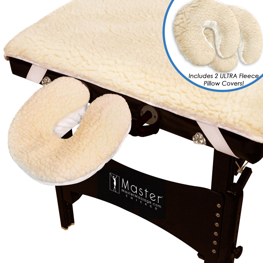ForPro Premium Fleece Massage Pad Set, Natural, Extra Soft